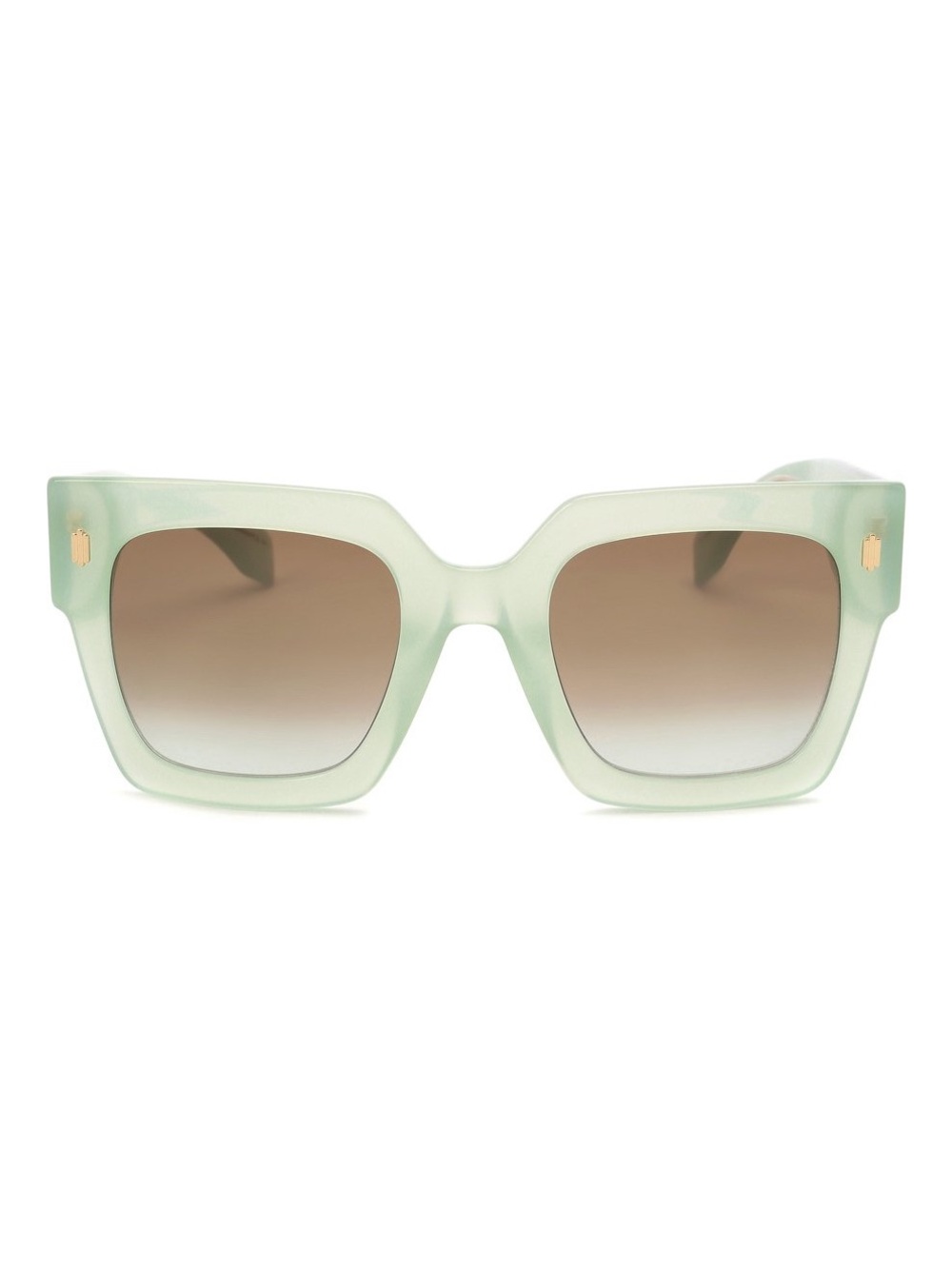 Fendi Roma Oversized Square Sunglasses in Pale Green